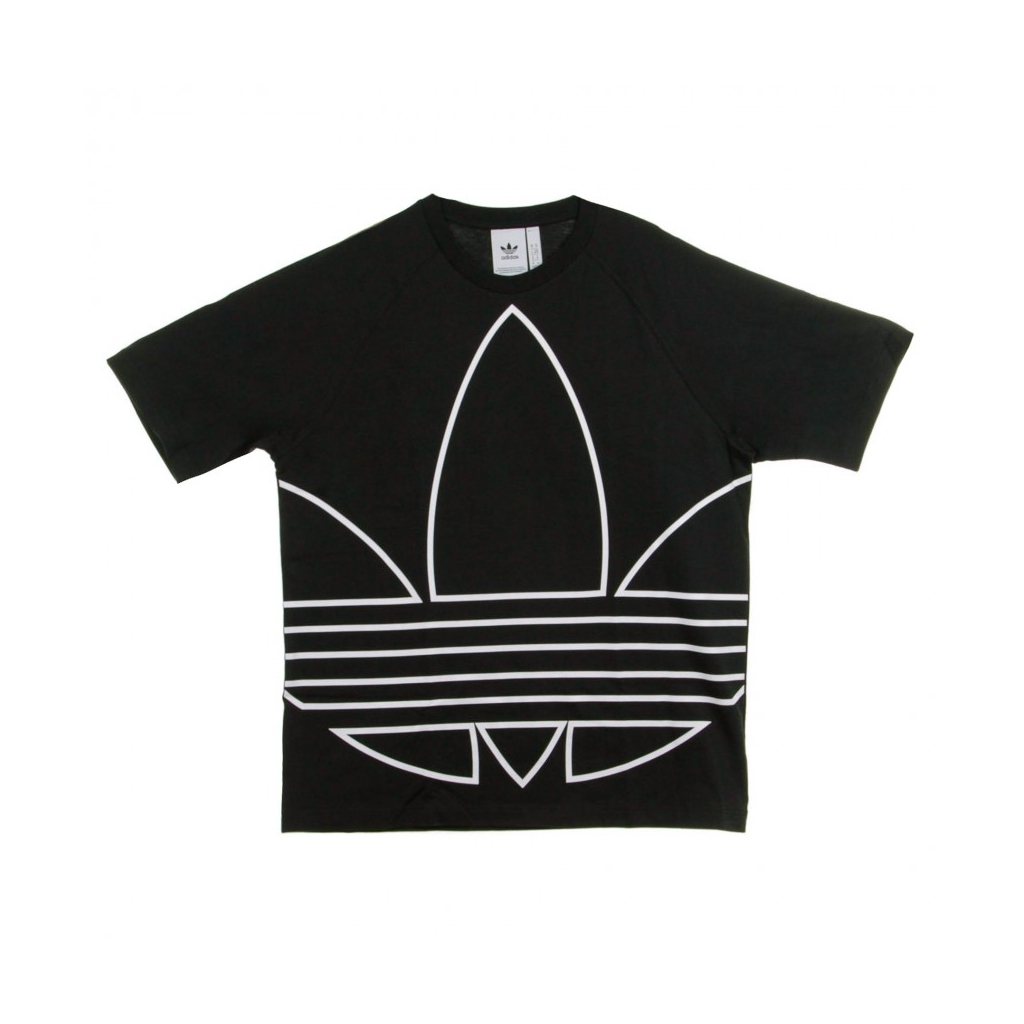 MAGLIETTA BIG TREFOIL OUTLINE TEE BLACK/WHITE