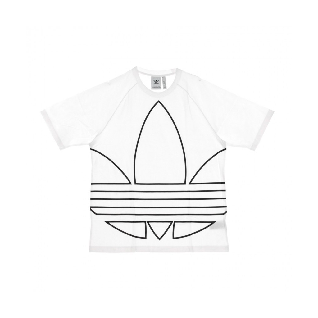 MAGLIETTA BIG TREFOIL OUTLINE TEE WHITE/BLACK