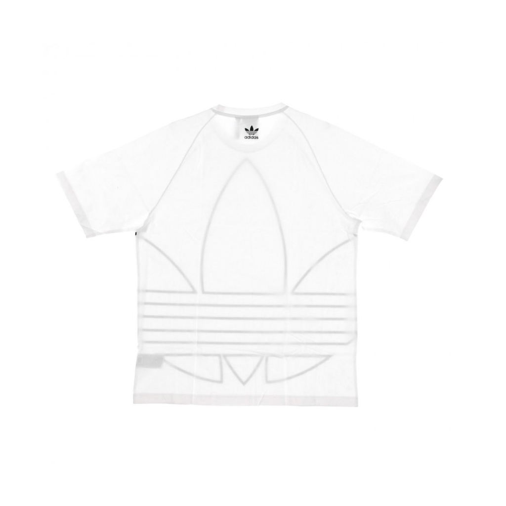 MAGLIETTA BIG TREFOIL OUTLINE TEE WHITE/BLACK