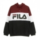 FELPA CAPPUCCIO NIGHT BLOCKED HOODIE TAWNY PORT/BLACK/BRIGHT WHITE