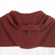 FELPA CAPPUCCIO NIGHT BLOCKED HOODIE TAWNY PORT/BLACK/BRIGHT WHITE