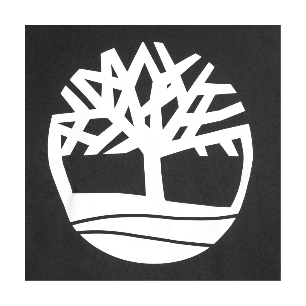 FELPA GIROCOLLO CORE LOGO CREW BLACK/WHITE