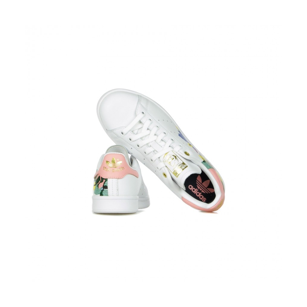 Adidas Women's Stan Smith Cloud White/Glow Pink-Gold Metallic - FW2522