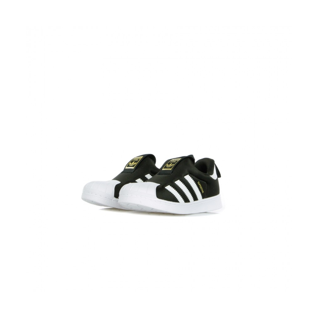 SCARPA BASSA SUPERSTAR 360 I CORE BLACK/CLOUD WHITE/GOLD METALLIC