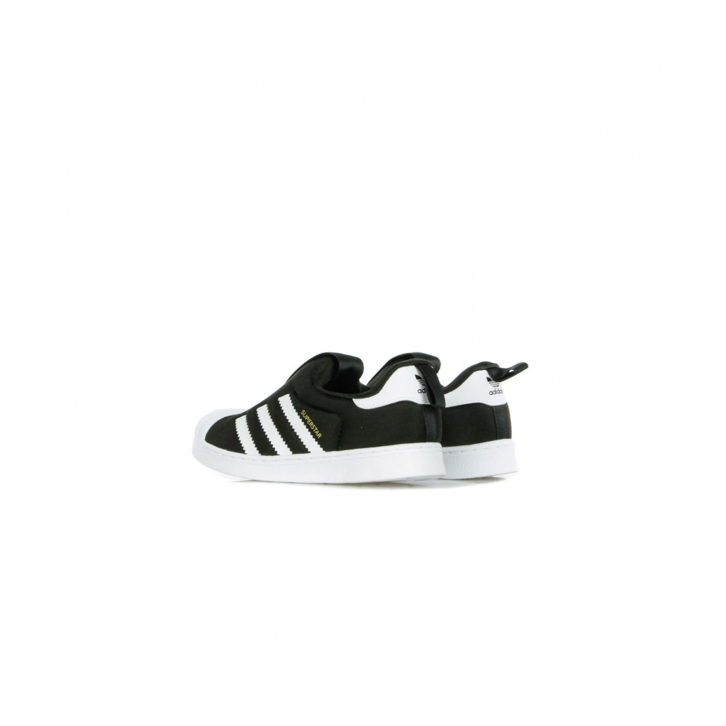 SCARPA BASSA SUPERSTAR 360 I CORE BLACK/CLOUD WHITE/GOLD METALLIC