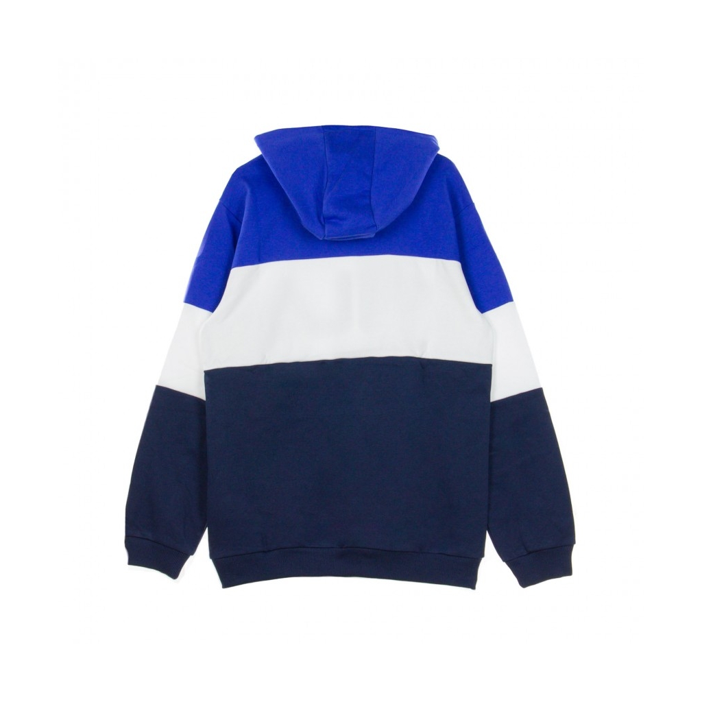 FELPA CAPPUCCIO NIGHT BLOCKED HOODIE DAZZLING BLUE/BLACK IRIS/BRIGHT WHITE