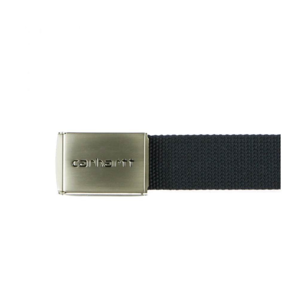 CINTURA CLIP BELT CHROME DARK NAVY