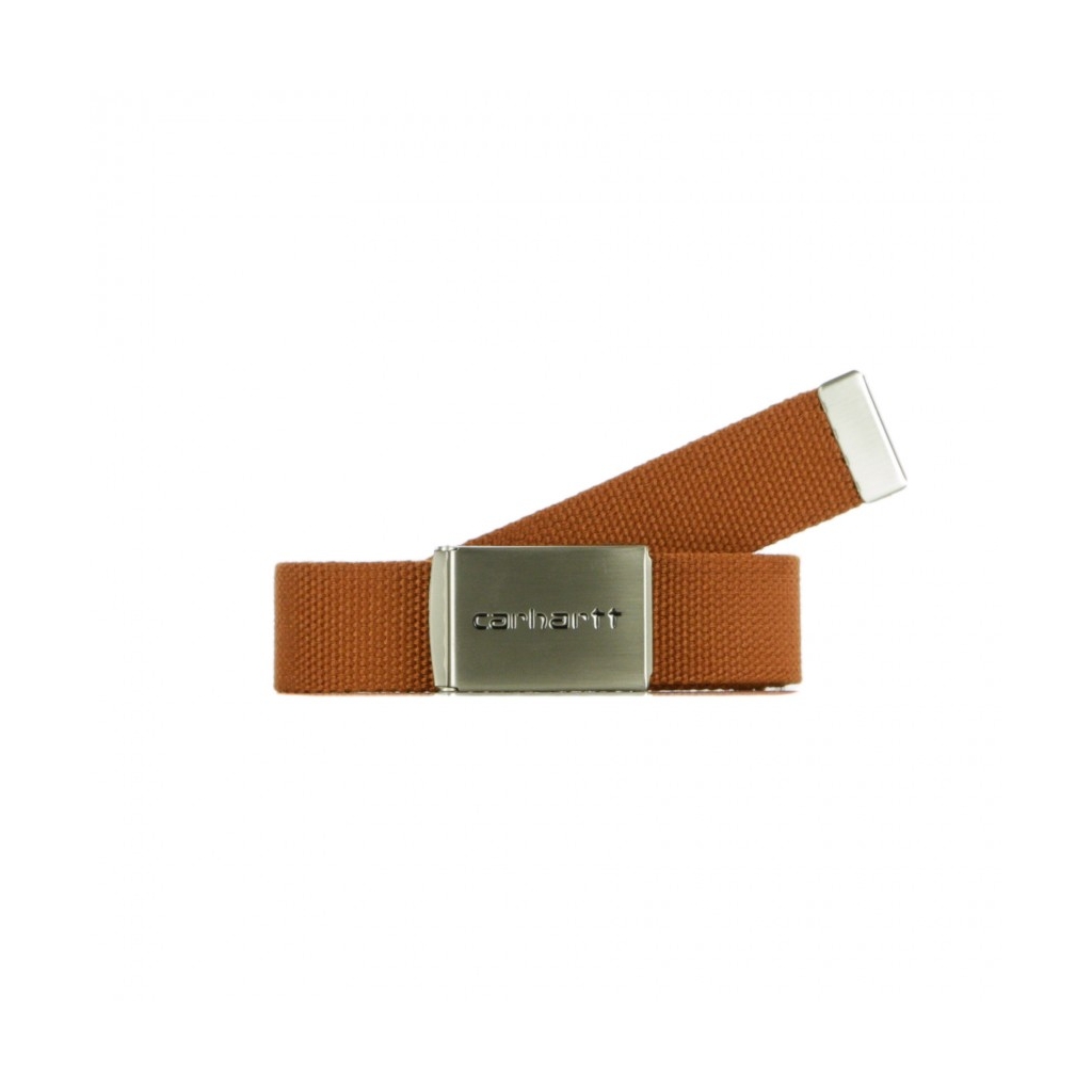 CINTURA CLIP BELT CHROME BRANDY