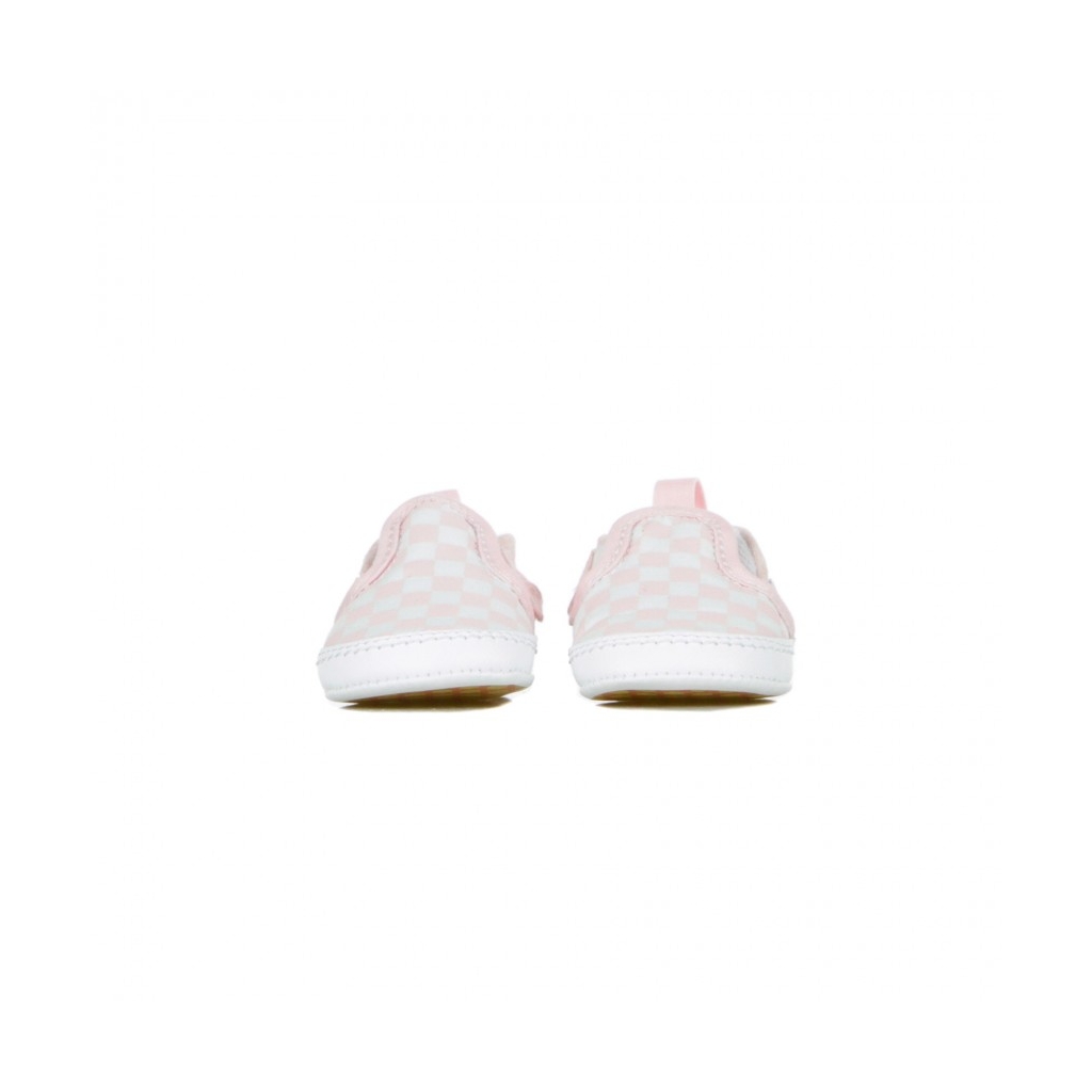 SCARPA BASSA SLIP-ON V CRIB CHECKERBOARD GREY W/RED PRIN