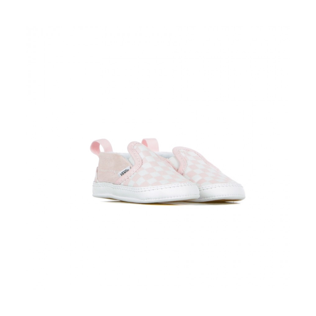 SCARPA BASSA SLIP-ON V CRIB CHECKERBOARD GREY W/RED PRIN