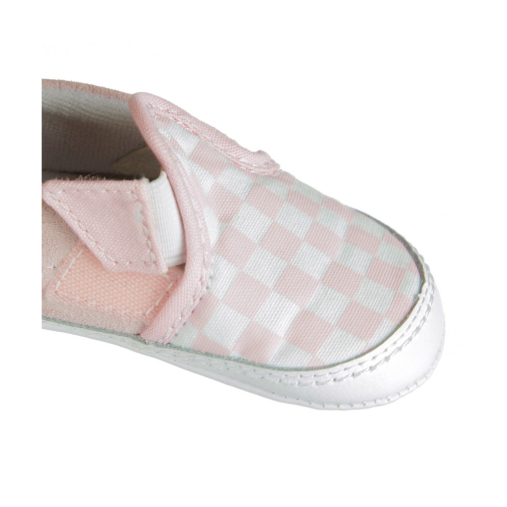 SCARPA BASSA SLIP-ON V CRIB CHECKERBOARD GREY W/RED PRIN