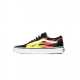 SCARPA BASSA OLD SKOOL FLAME BLACK/BLACK/TRUE WHITE