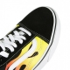 SCARPA BASSA OLD SKOOL FLAME BLACK/BLACK/TRUE WHITE