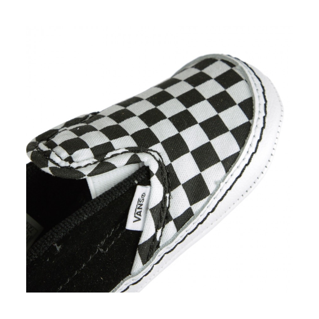 SCARPA BASSA SLIP-ON V CRIB CHECKER BLACK/TRUE WHITE