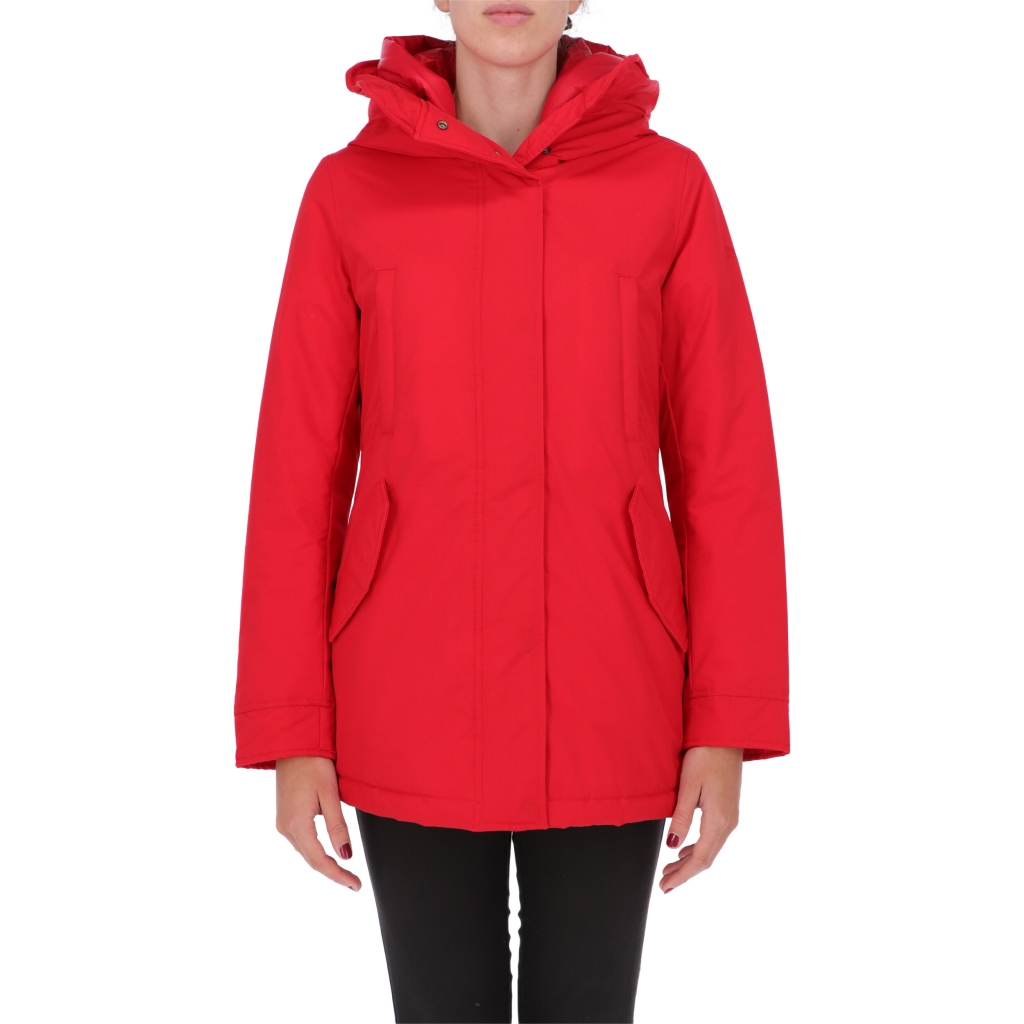 GIACCA F-SHORT PARKA W PENN RICH MARINE SCARLET