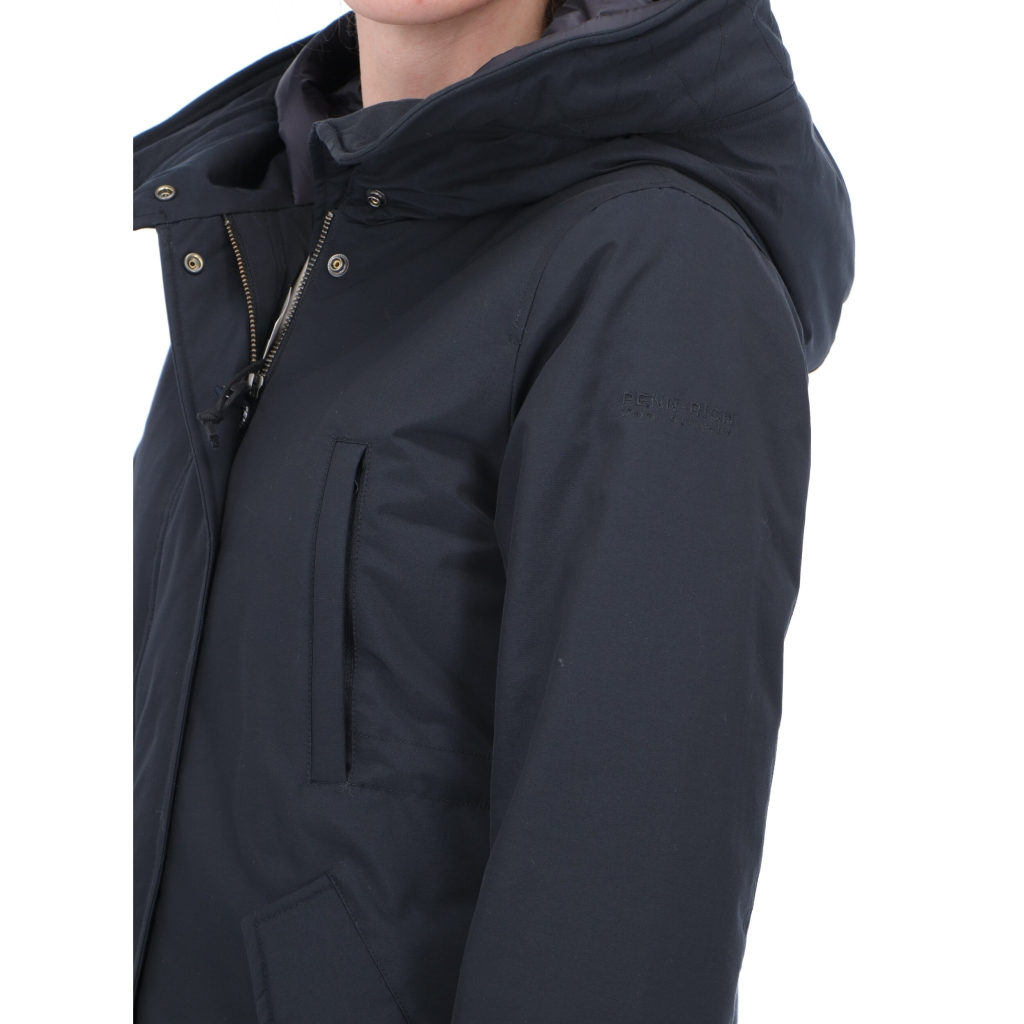 GIACCA F-SHORT PARKA W PENN RICH DARK NAVY