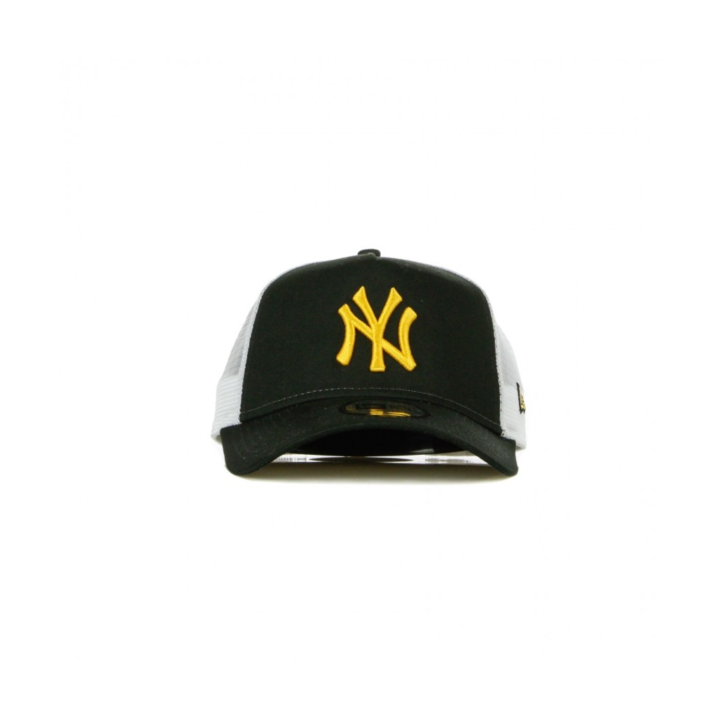 CAPPELLINO VISIERA CURVA MLB LEAGUE ESSENTIAL A-FRAME TRUCKER NEYYAN BLACK/AUTHENTIC GOLD