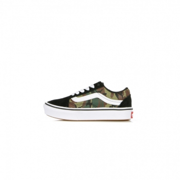 SCARPA BASSA COMFYCUSH OLD SKOOL WOODLAND CAMO BLACK/TRUE WHITE