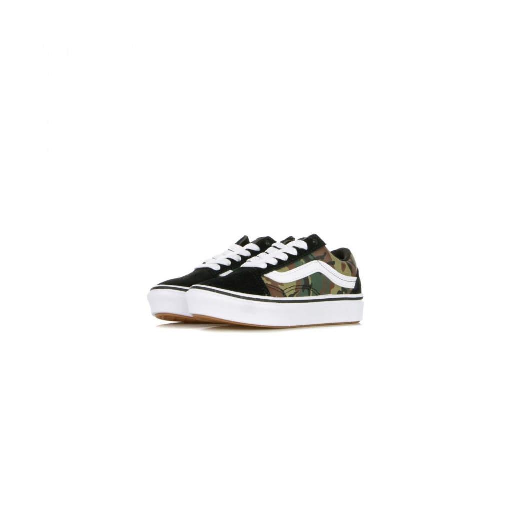 SCARPA BASSA COMFYCUSH OLD SKOOL WOODLAND CAMO BLACK/TRUE WHITE