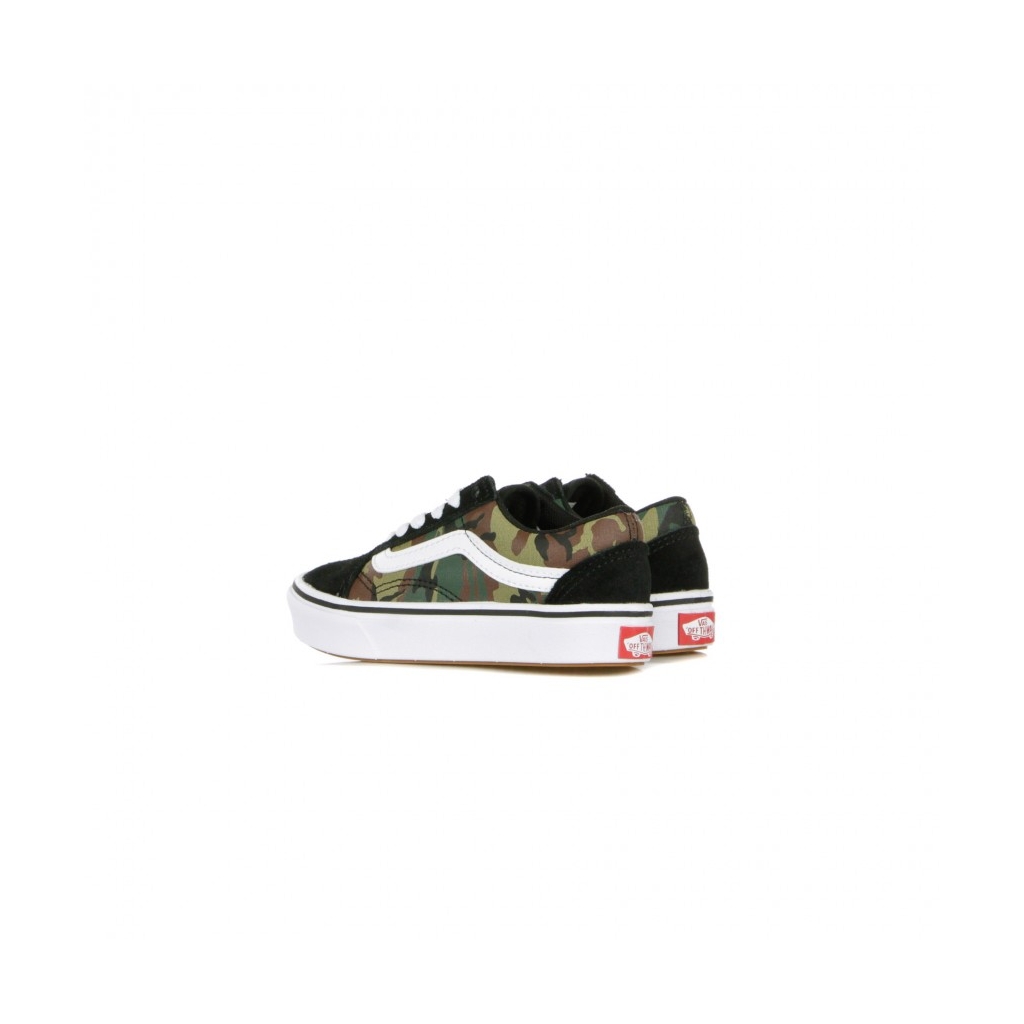 SCARPA BASSA COMFYCUSH OLD SKOOL WOODLAND CAMO BLACK/TRUE WHITE