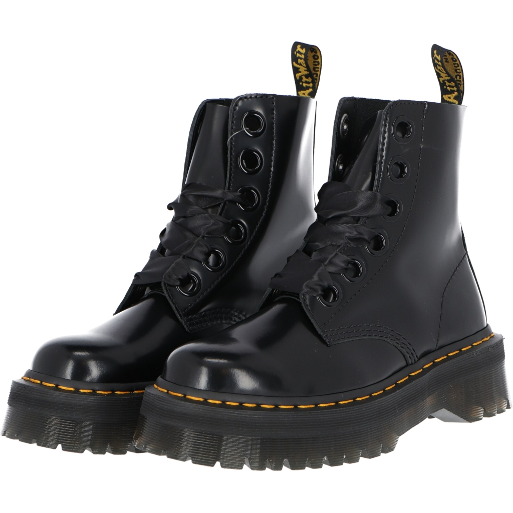 Anfibio donna 1460 in pelle 8 buchi BLK
