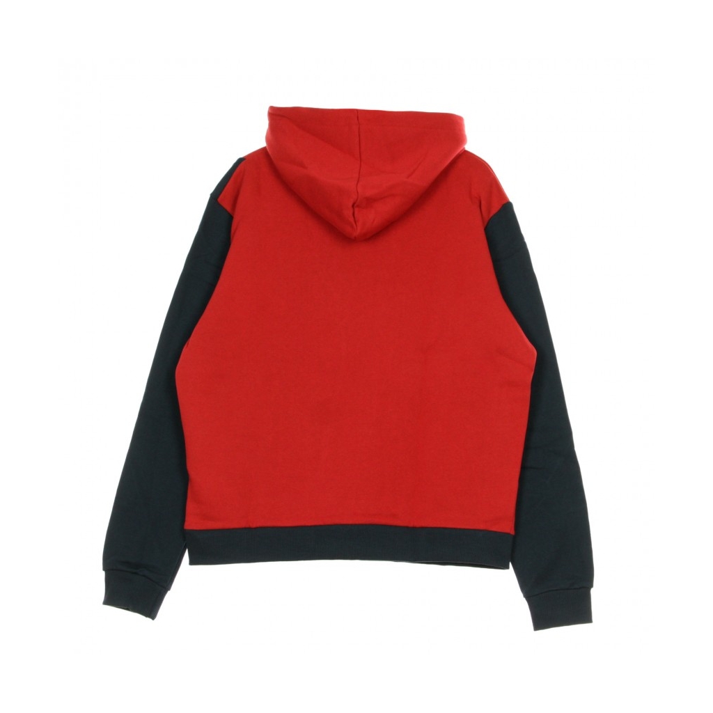 FELPA CAPPUCCIO SIGNATURE BLOCK HOODIE DARK RED/NAVY/OFF WHITE