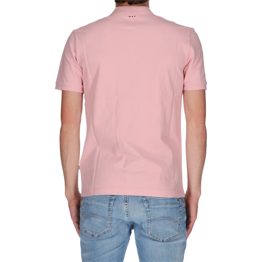 Polo Napapijri Uomo Elios Land Piquet Logo P77 PALE PINK