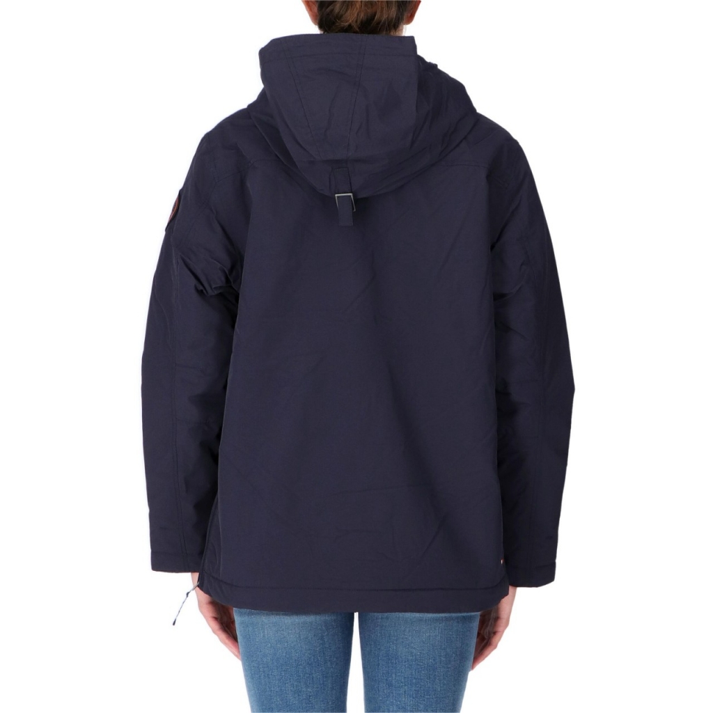 Giacca Napapijri Donna Pocket W Pkt 2 Cappuccio Pile 176 BLUE MARINE