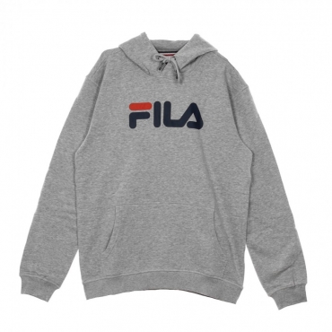 FELPA CAPPUCCIO CLASSIC PURE HOODY KANGAROO LIGHT GREY MELANGE BROS