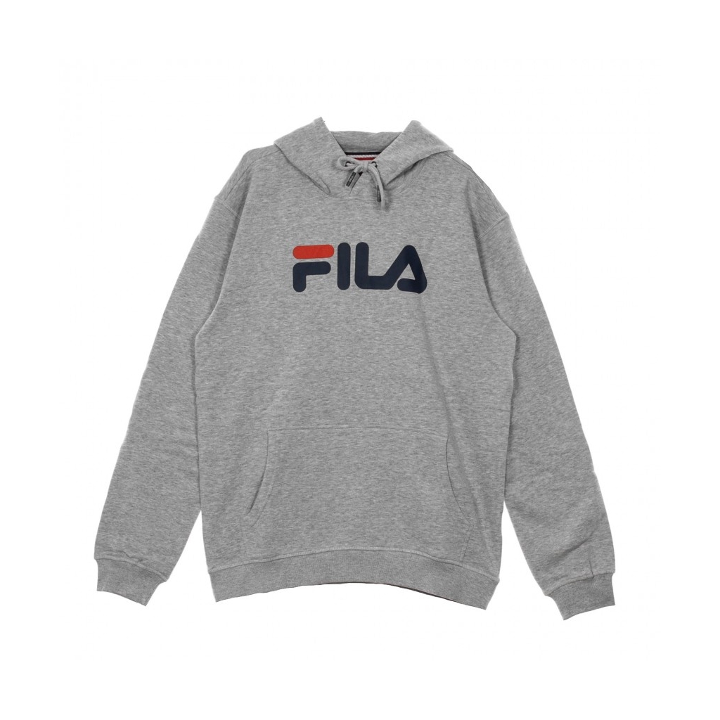 FELPA CAPPUCCIO CLASSIC PURE HOODY KANGAROO LIGHT GREY MELANGE BROS