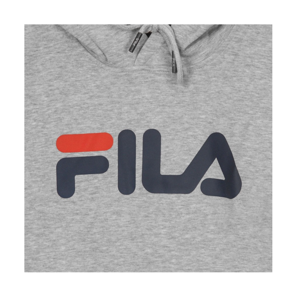 FELPA CAPPUCCIO CLASSIC PURE HOODY KANGAROO LIGHT GREY MELANGE BROS