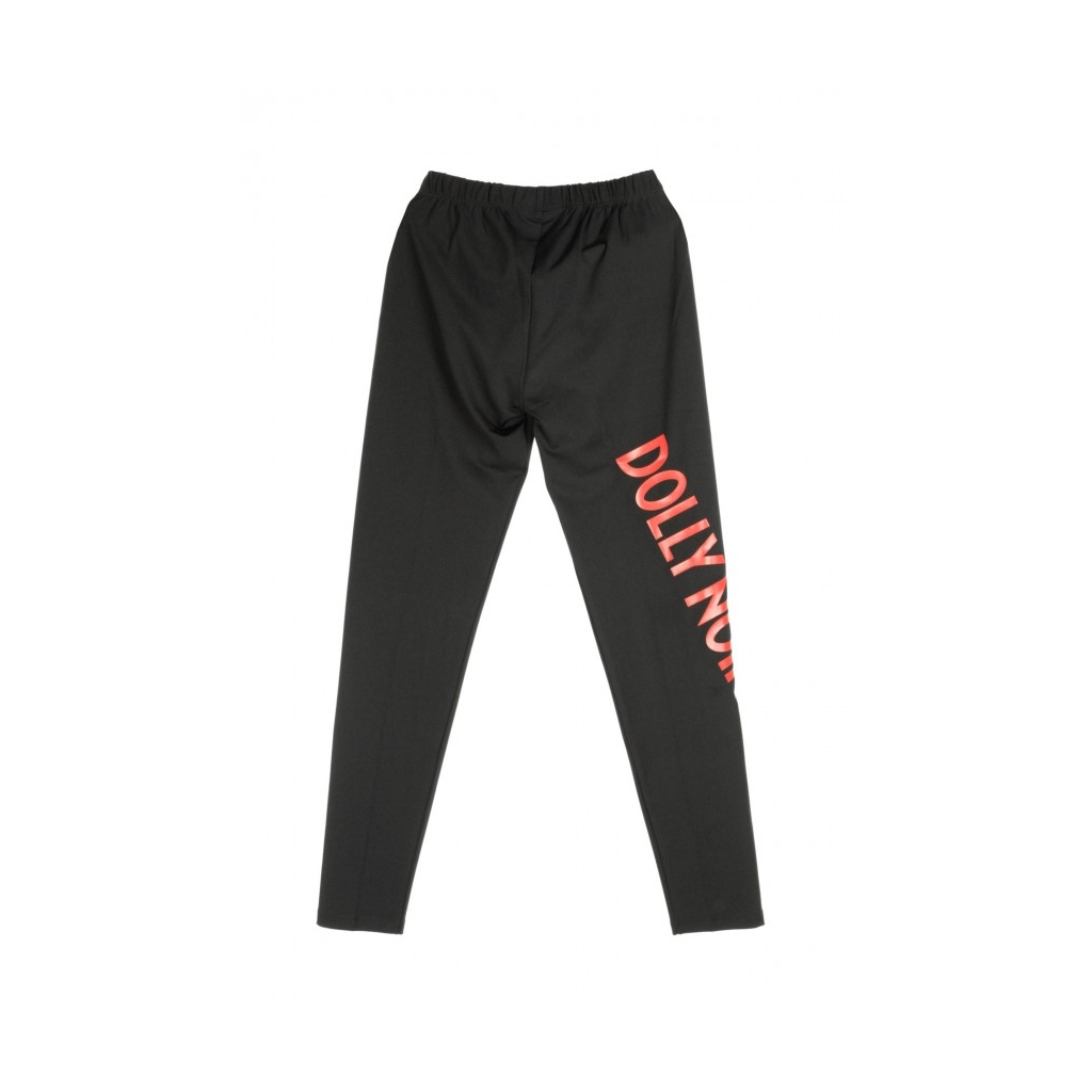 LEGGINS LOGO RED BLACK