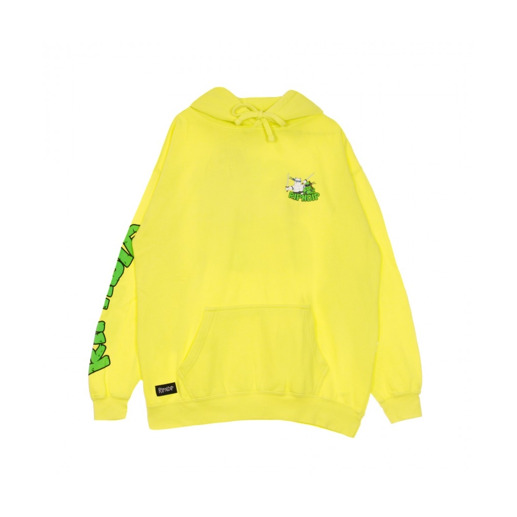 FELPA CAPPUCCIO TEENAGE MUTANT HOODIE NEON GREEN