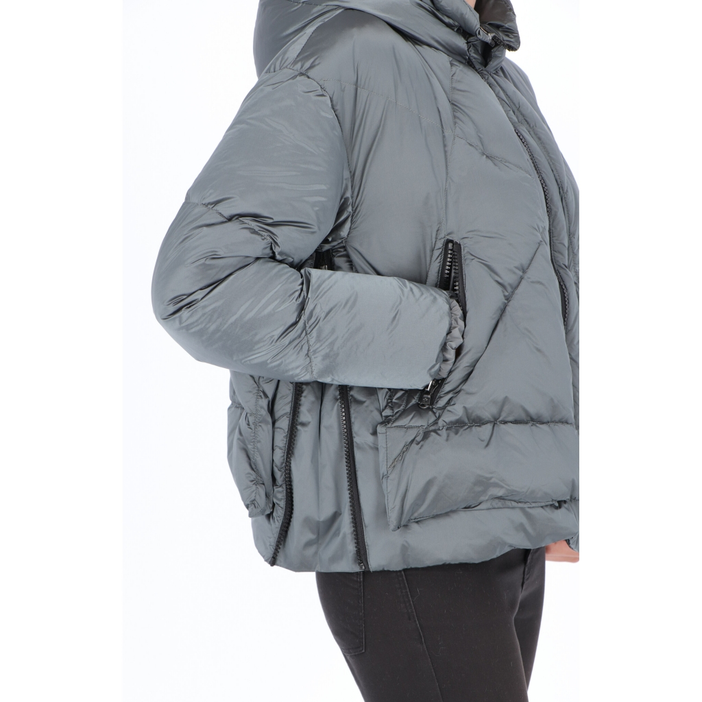 JKT EUGENIE SH DOWN W CANADIAN GUN METAL