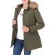 Giacca Canadian Classic Donna Cappuccio Parka Pelo ARMY