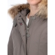 Giacca Canadian Classic Donna Cappuccio Parka Pelo FANGO