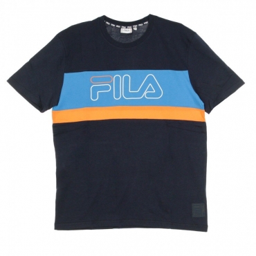 MAGLIETTA LAURENS TEE BLACK IRIS/SWEDISH BLUE/CARROT