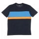 MAGLIETTA LAURENS TEE BLACK IRIS/SWEDISH BLUE/CARROT