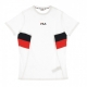 MAGLIETTA BARRY TEE BRIGHT WHITE/BLACK IRIS/TRUE RED