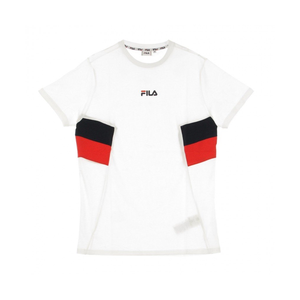 MAGLIETTA BARRY TEE BRIGHT WHITE/BLACK IRIS/TRUE RED