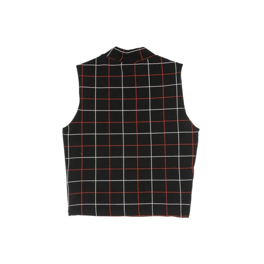 TOP WANETA ALL OVER PRINT BLACK CHECK