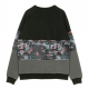 FELPA GIROCOLLO GLITCH CAMO INSERT CREWNECK BLACK/GLITCH CAMO