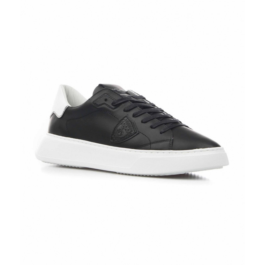 Sneaker TEMPLE LOW MAN VEAU nero