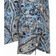 Camicia stampa paisley azzurro