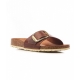 Madrid Big Buckle Slides marrone chiaro