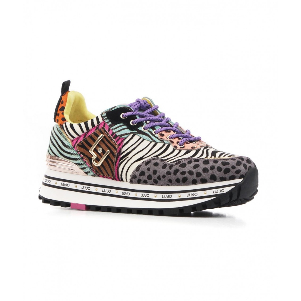 Sneakers Maxi Wonder in Pony Hair multicolore Bowdoo