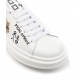Sneaker con applicazione bianco