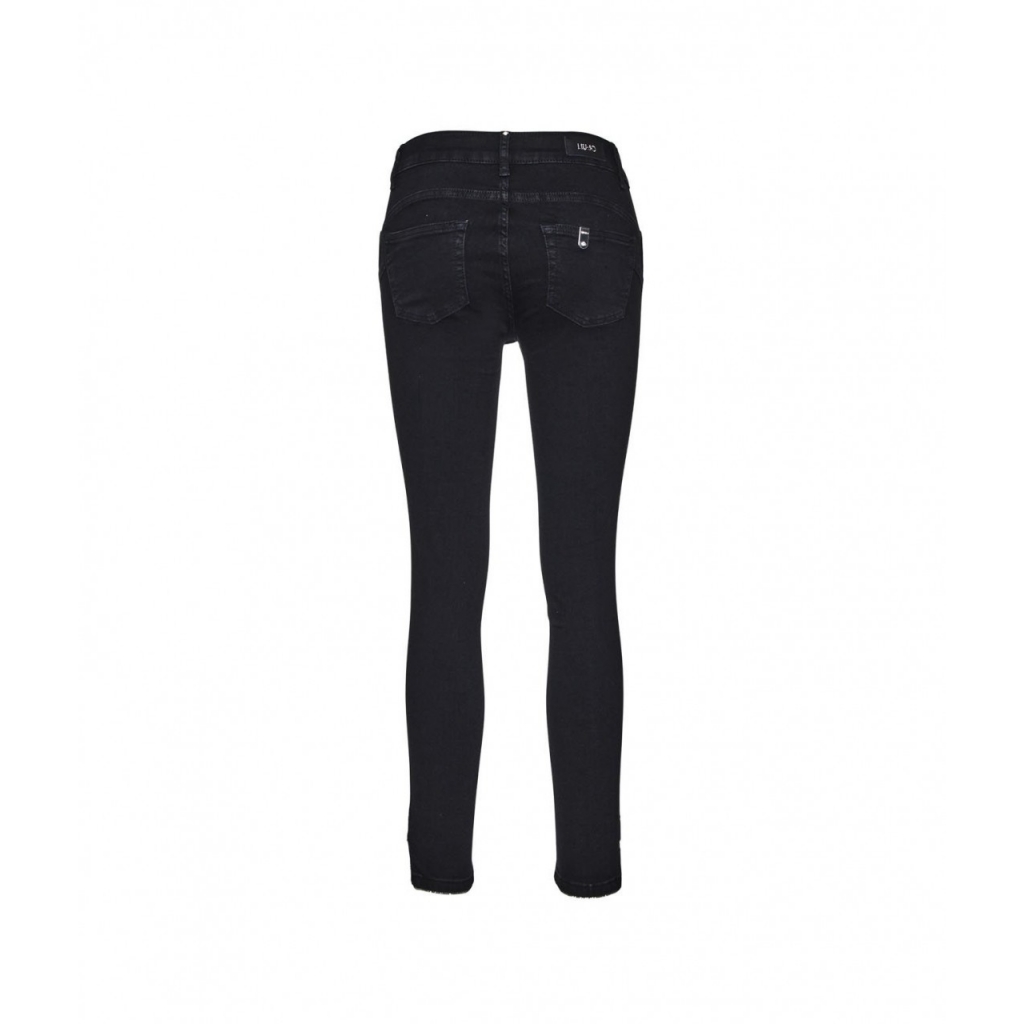 Jeans Sweet Reg con applicazione di strass nero