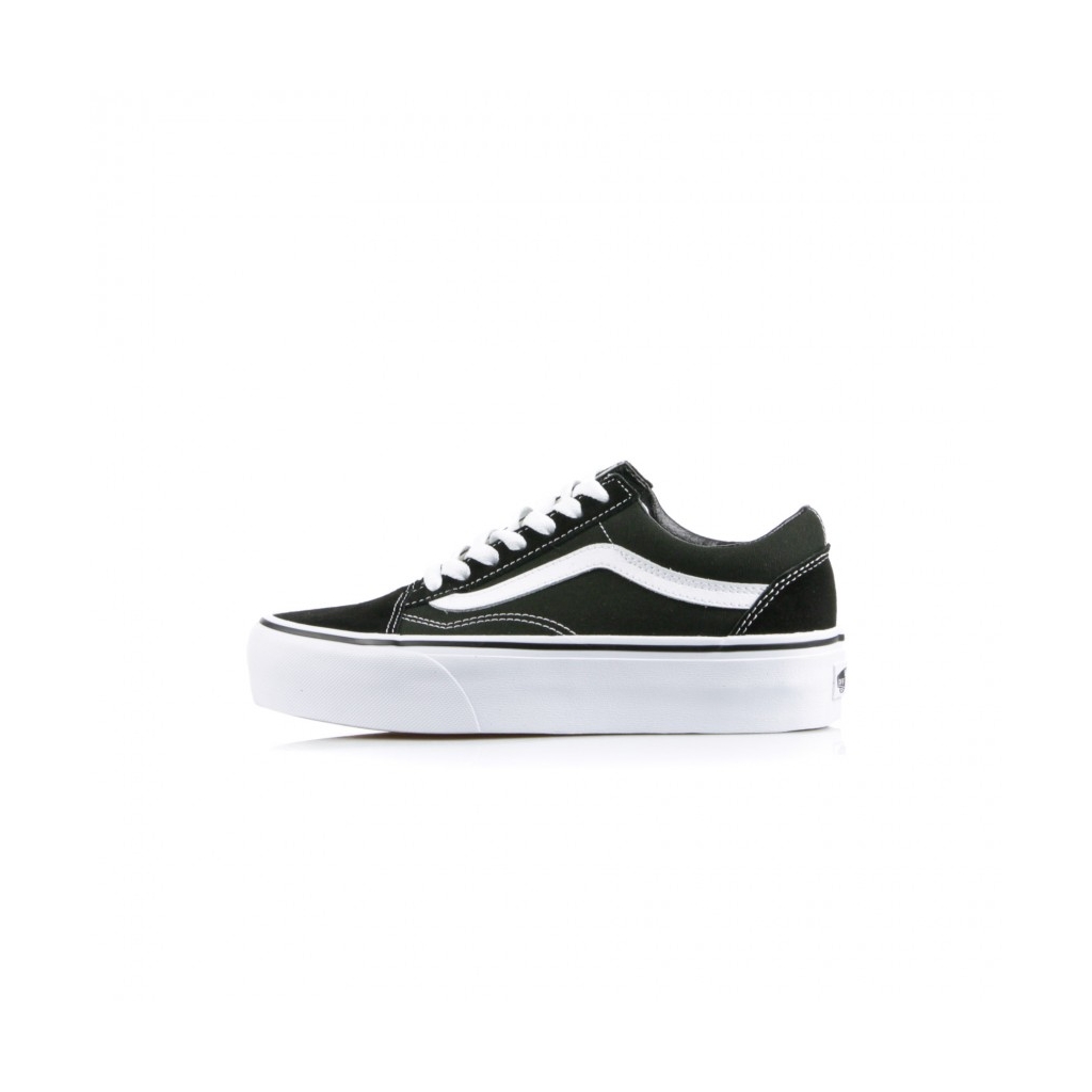 SCARPA BASSA OLD SKOOL PLATFORM BLACK/WHITE