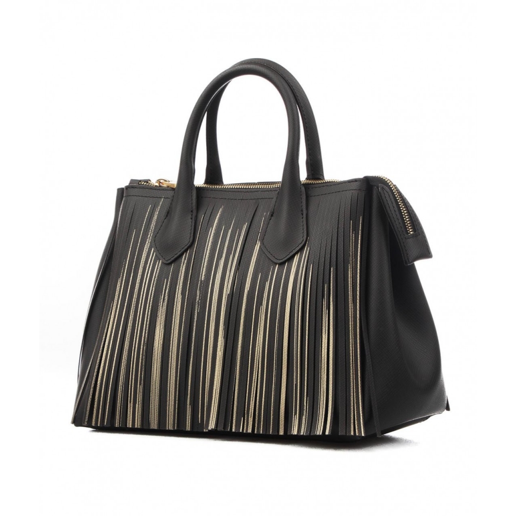 Borsa nera frange sale